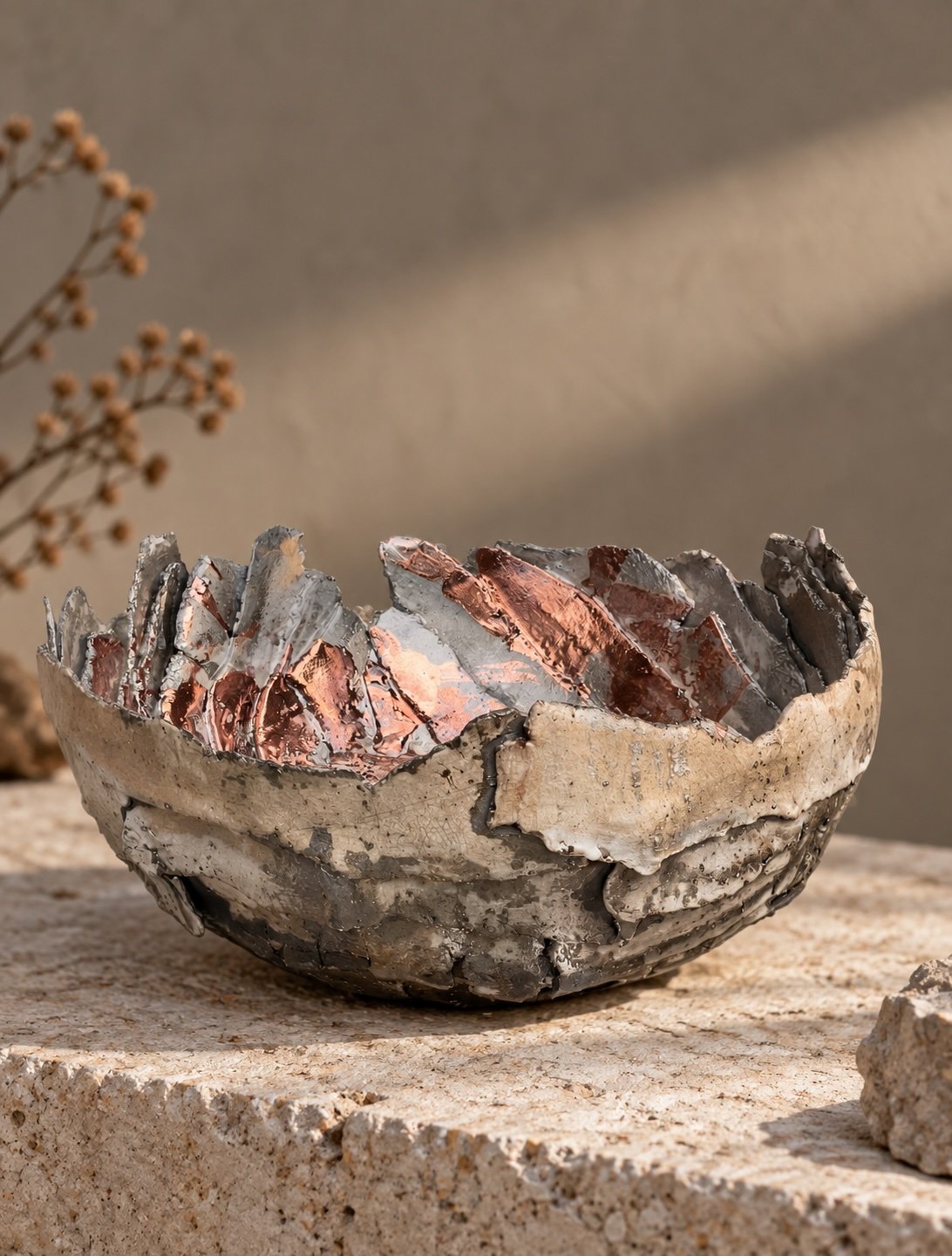 Copper Raku Bowl