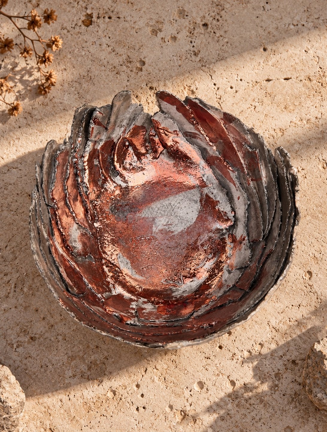 Copper Raku Bowl — view 3